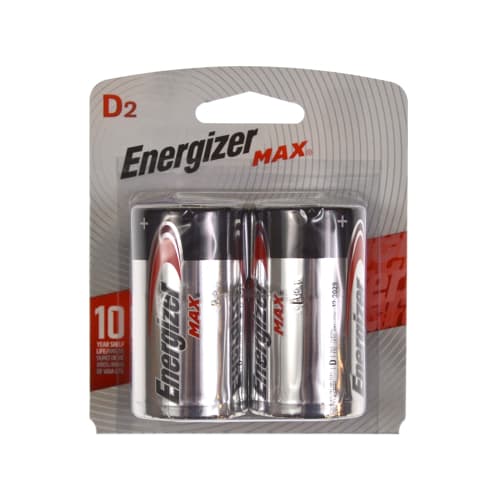 Energizer MAX Alkaline D Batteries, 2/Pack